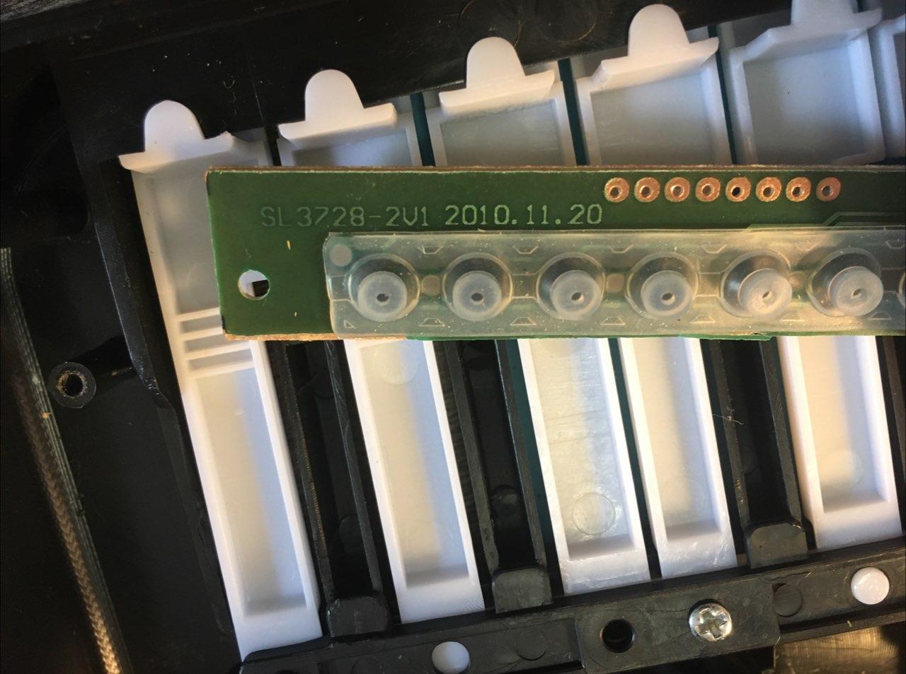 Part number and date on keyboard PCB